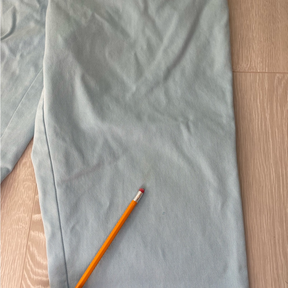 Viyella Petite Cotton Pants, Baby Blue, Size UK14 US 10 - Picture 9 of 11